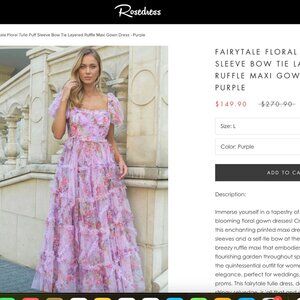 Floral Ruffle Maxi Dress